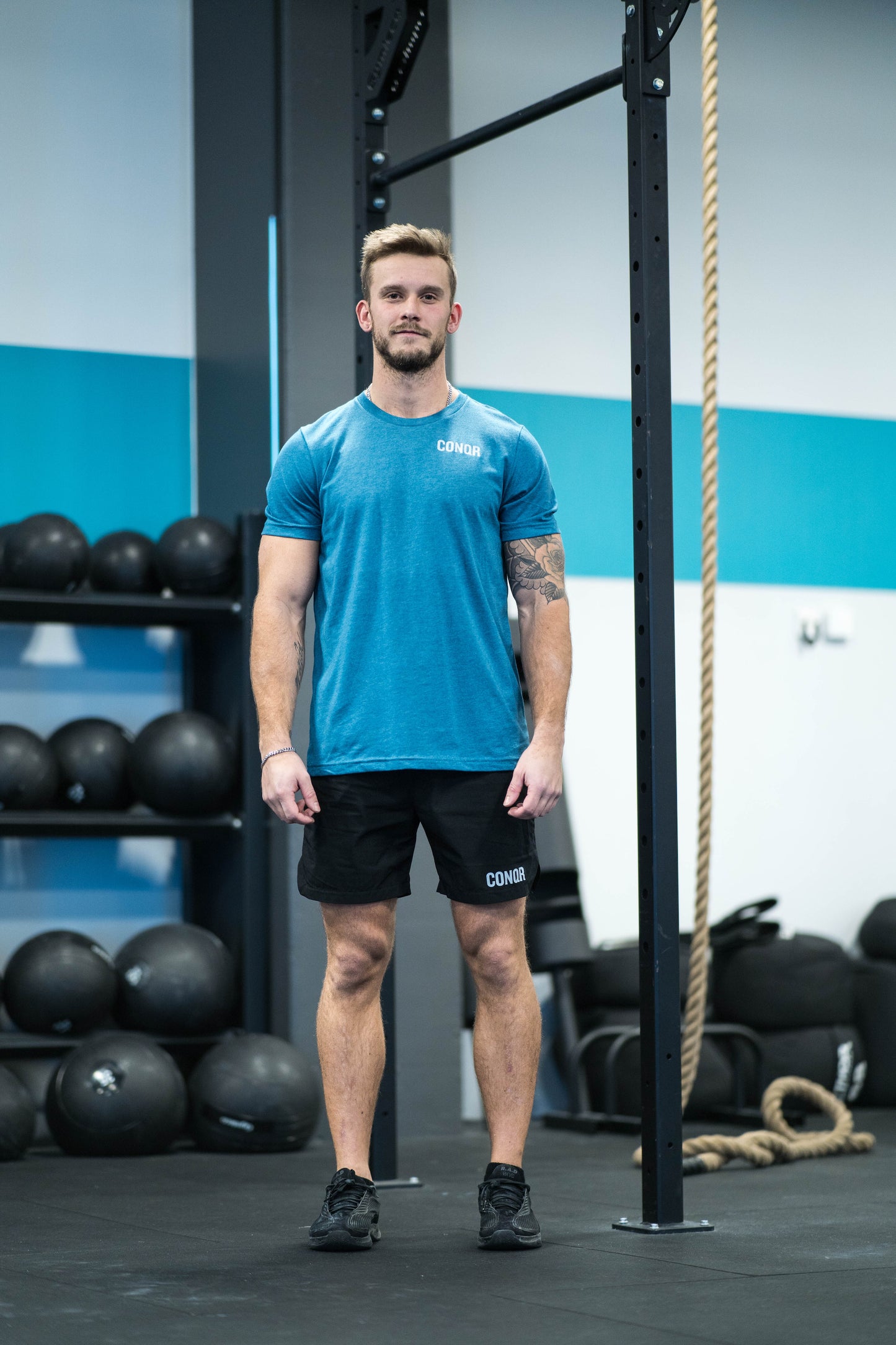 CONQR CLASSIC CF TEAL T-SHIRT