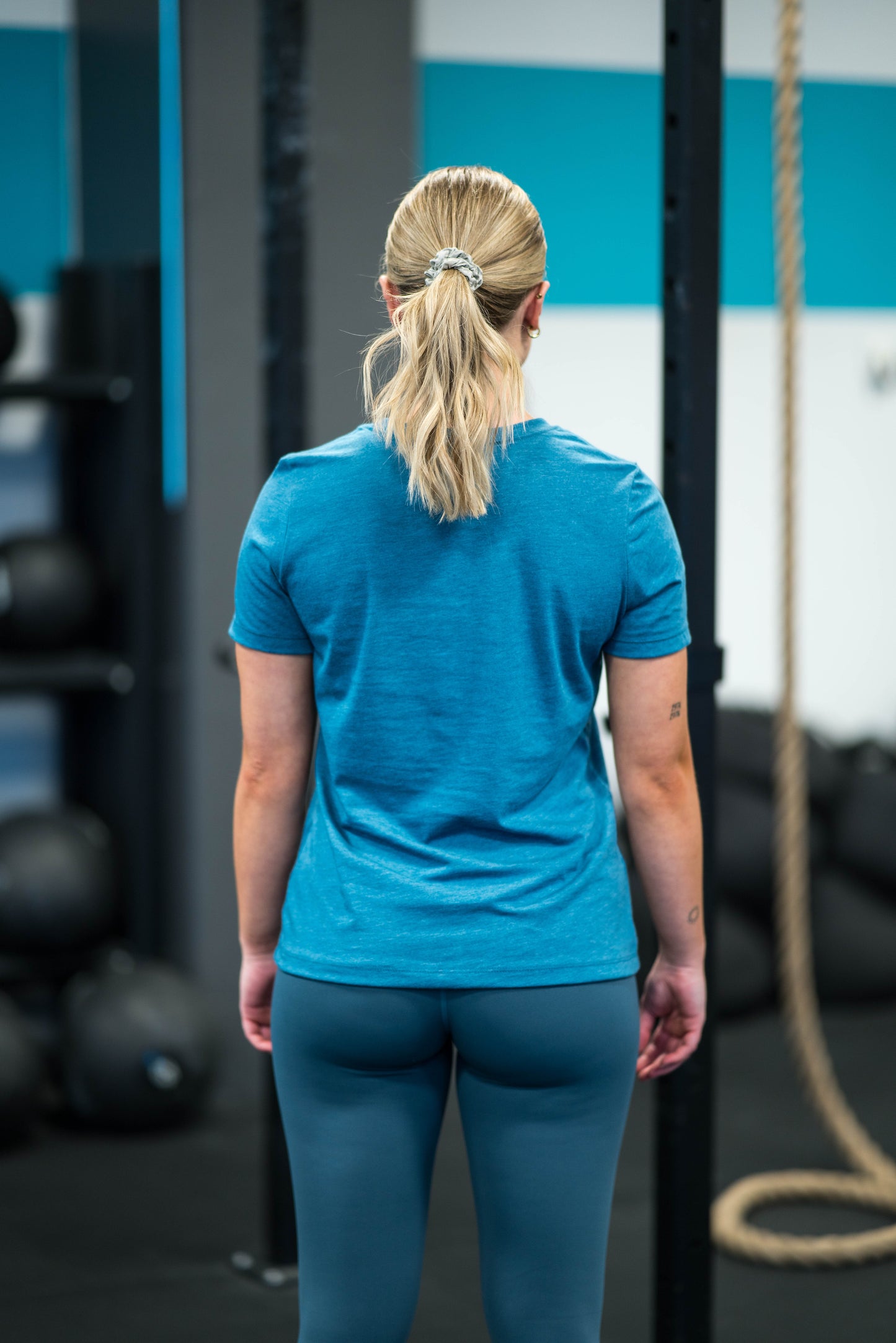 CONQR WMNS CLASSIC CF TEAL T-SHIRT